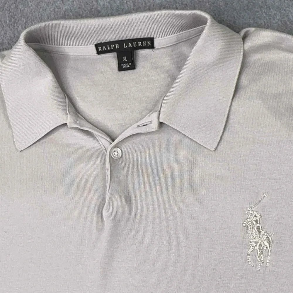 Ralph Lauren Black Label Polo Shirt Womens XL Gray Short Sleeve Big Pony Luxury‎
